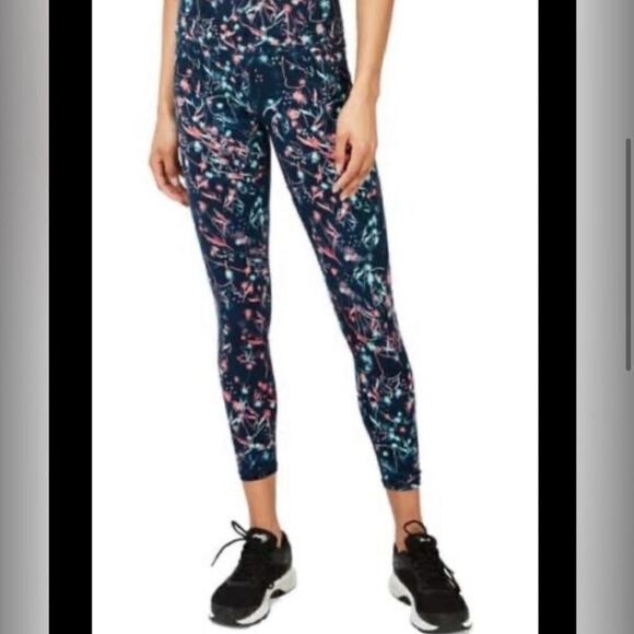 Sweaty Betty Power 7/8 Length Legging Beetle Blue Mystical Floral - Picture 12 of 12